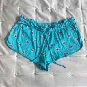 Hamburger Pajama Shorts